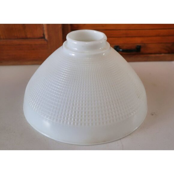 Vintage Torchiere Lamp Diffuser Shade for Stiffel Rembrandt Lamps Milk Glass - Picture 3 of 4